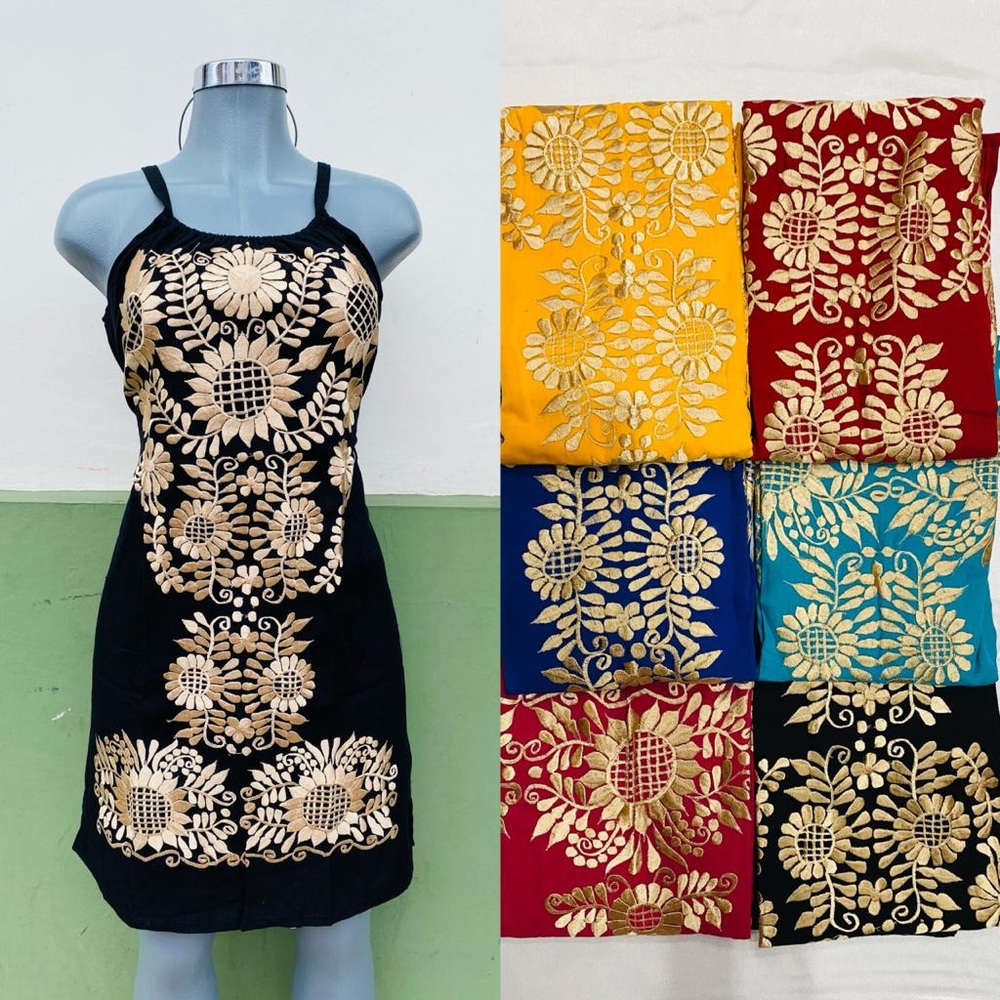 Beautiful dresses hand made pretty colorful flower